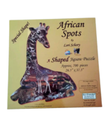 SunsOut Shaped Jigsaw Puzzle African Spots Giraffe Eco 700 pieces By Lor... - £14.77 GBP
