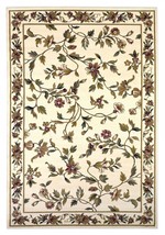 2' X 3' Ivory Machine Woven Floral Vines Indoor Accent Rug - $1,068.39 MXN