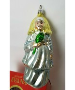 House of Ivana Woman European Glass Ornament Collection Gold Silver 1996 - £23.67 GBP