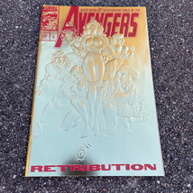 Avengers #366 Retribution 30th Anniversary Gold Foil Embossed Cover, Marvel 1993 - £12.18 GBP