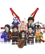 8pcs Demon Slayer Minifigure Muzan Tamayo Hantengu Gyokko Kaigaku Mini B... - $20.99
