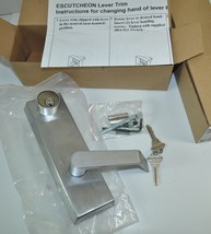Lot of 2 PLS Entry Lever Trim/Escutcheon - ESC881 Rim - Satin Model# RLE... - $114.00