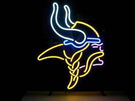New Minnesota Vikings NFL Neon Light Sign 24"x20" Ship - $249.99