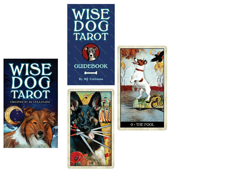 Wise Dog Tarot Oracle Cards of Unconditional Love and Loyalty MJ Cullinane - $27.72