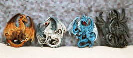Ruth Thompson Set of 4 Legendary Eclipse Dragon Refrigerator Magnets Figurines - £14.07 GBP