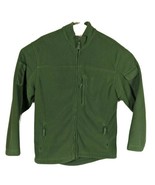 Duluth Shoremans Fleece Jacket Mens Size Large Army Green Windproof - £31.48 GBP