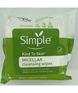 Simple Kind to Skin Micellar Cleansing Wipes 25 Ct Makeup Mascara Remover - £3.12 GBP