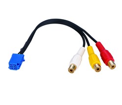 Audio Video Cable For Toyota 6Pin Connector To 3 Rca Female 25Cm - $29.99