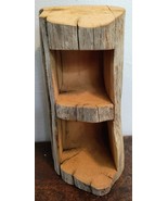 Handcrafted Wooden Log trinket shelf free standing rustic cabin decor 8&quot; - €34,10 EUR