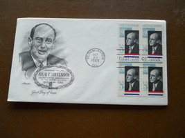 1965 Adlai Stevenson First Day Issue Envelope Stevenson Stamp SCOTT 1275... - $2.55