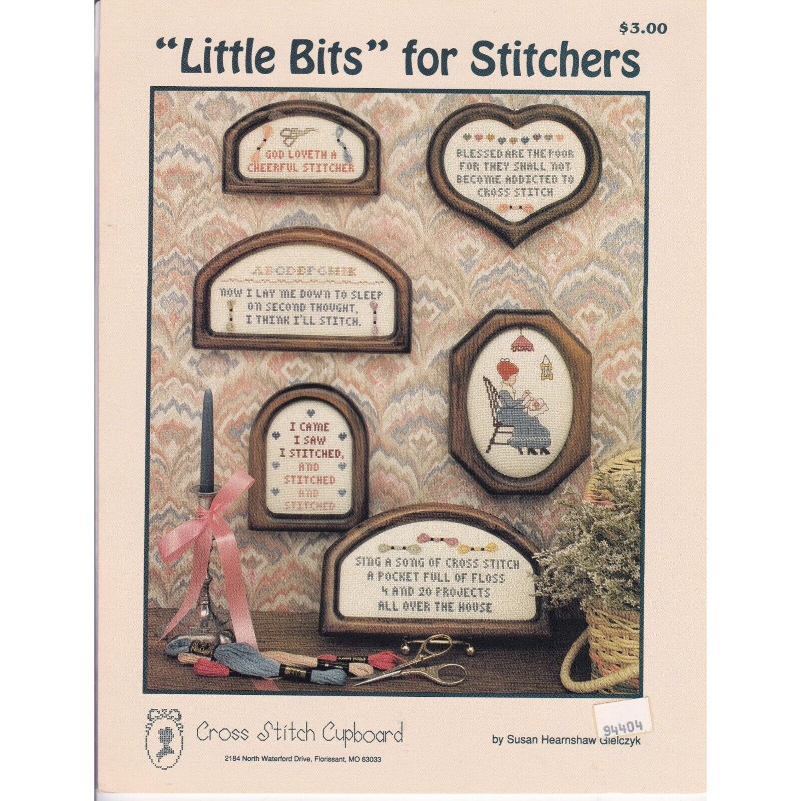 Vintage Cross Stitch Patterns, Little Bits for Stitchers by Susan Hearnshaw Giel - $14.52