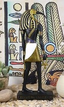 Ebros Classic Egyptian God Thoth Holding Ankh Slim Profile Figurine 10&quot; H - £23.58 GBP