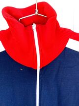 VTG 1970s Veneto Seaton Track Jacket Red White Blue Color Block Zip Mens M - $64.95