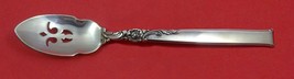 Silver Rose by Oneida Sterling Silver Olive Spoon Pierced 5 3/4&quot; Custom ... - £54.43 GBP