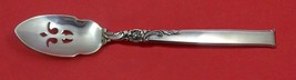 Silver Rose by Oneida Sterling Silver Olive Spoon Pierced 5 3/4&quot; Custom Made - £53.80 GBP