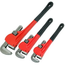 3 Adjustable Stilson Monkey Pipe Wrench Tool Set Plumbers Pliers 10 12 1... - $29.22