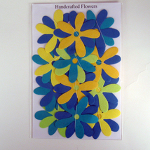 13 Colorful Flower Embellishments for Scrapbooks - £3.18 GBP