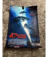 47 Meters Down Movie Poster 27x40 D/S Claire Holt   Mandy Moore    Shark... - $18.94 CAD