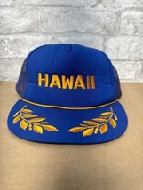 Hawaii mesh snap back blue truker hat with rope - £11.68 GBP