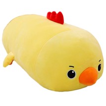 Chicken Plush Roll Neck Pillow,Soft Yellow Chicken Stuffed Animal Cylind... - £32.01 GBP