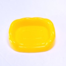 Barbie Doll Accessory Yellow plastic dog or cat pet bed (brb) - $2.96