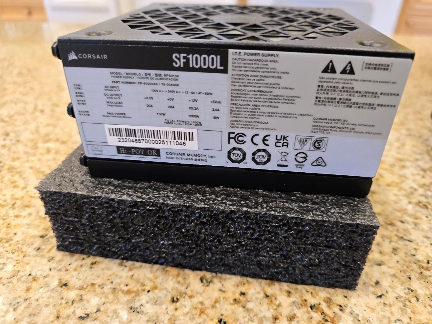  Corsair SF1000L power supply ATX 3.0 standard [Like-New] Corsair SF1000... - $135.00