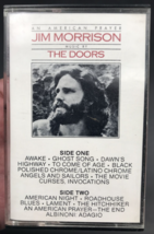 Jim Morrison The Doors – An American Prayer Cassette Elektra Reissue USA 5C-5502 - £6.03 GBP