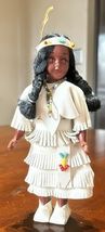 Vintage Carlson Native American Indian Girl Doll w/ Papoose All Original - $20.79