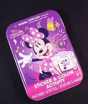 Minnie Mouse sticker &amp; color activity in  tin New sealed - £3.13 GBP