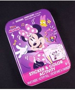 Minnie Mouse sticker &amp; color activity in  tin New sealed - $4.00