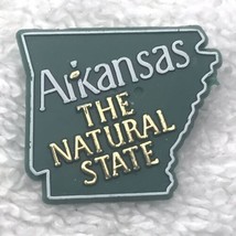 Arkansas The Natural State Pin Souvenir Vintage Plastic Road Trip - £7.84 GBP