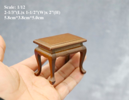 AirAds Dollhouse 1:12 furniture brown side stand flower table H2&quot; - £5.24 GBP