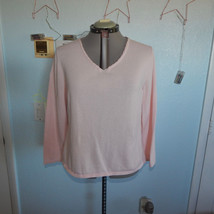 J Jill Plus Size XL Light Pink Pastel Sweater Blouse Shirt Top Knit Pullover - £9.29 GBP