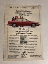 1993 Buick LeSabre Vintage Print Ad Advertisement pa16 - $6.92