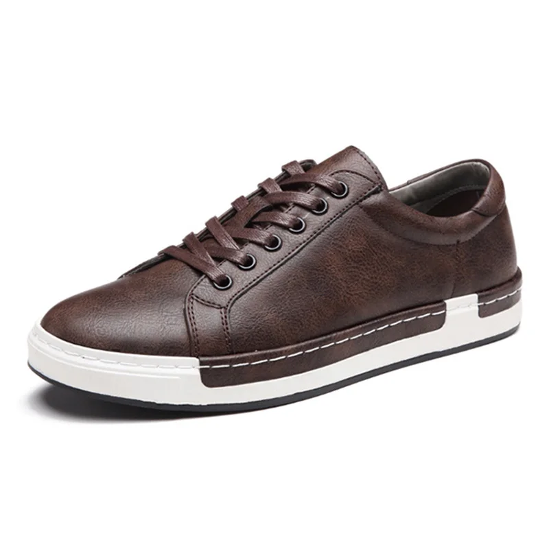 Umn flat mens casual shoes fashion brand male footwear classic black brown plus size 45 thumb200