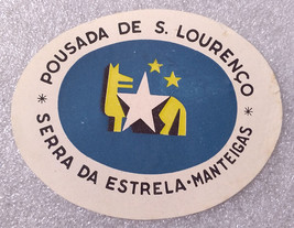 Vintage Rare ✱ Pousada S. Lourenço ~ Portugal ✱ Hotel Luggage label- Show Ori... - £5.15 GBP