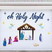 21 Pcs Christmas Garage Door Magnets Decoration Nativity Magnet Set Christmas Ga - £34.78 GBP