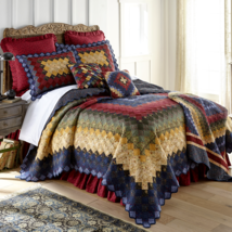 Donna Sharp Chesapeake Trip Around The World Cotton Quilt Cozy Cottage Bedding - £284.42 GBP+