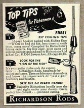 1950 Print Ad Richardson Fishing Rods E-Z Reach Handle Chicago,IL - £6.57 GBP