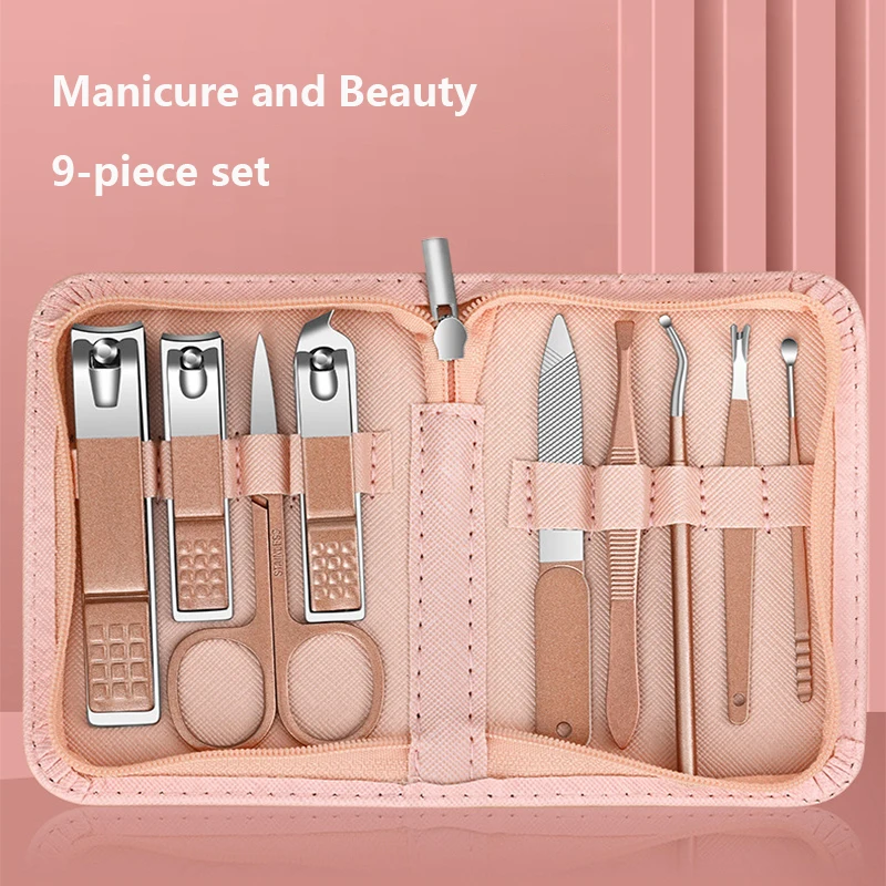 New 7-18pcs/set Nail Cutter Set Stainless Steel Nail Clippers Set With Folding - £11.22 GBP+