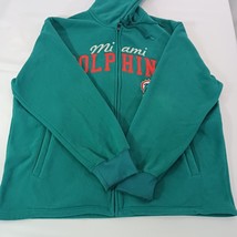 G-III NFL Miami Dolphins Men's 2XL Teal Full Zip Hoodie Fleece Jacket image 13