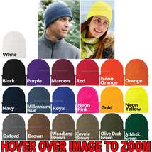 Color Block Winter Cuffed Beanie Knit Skull Cap Hat Unisex Mens Womens Ski Sport - £6.36 GBP+