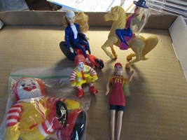 McDonalds Happy Meal Toys Ronald Ty Beanie Sitting Ronald Mattel Barbies Lot 35 - £11.83 GBP