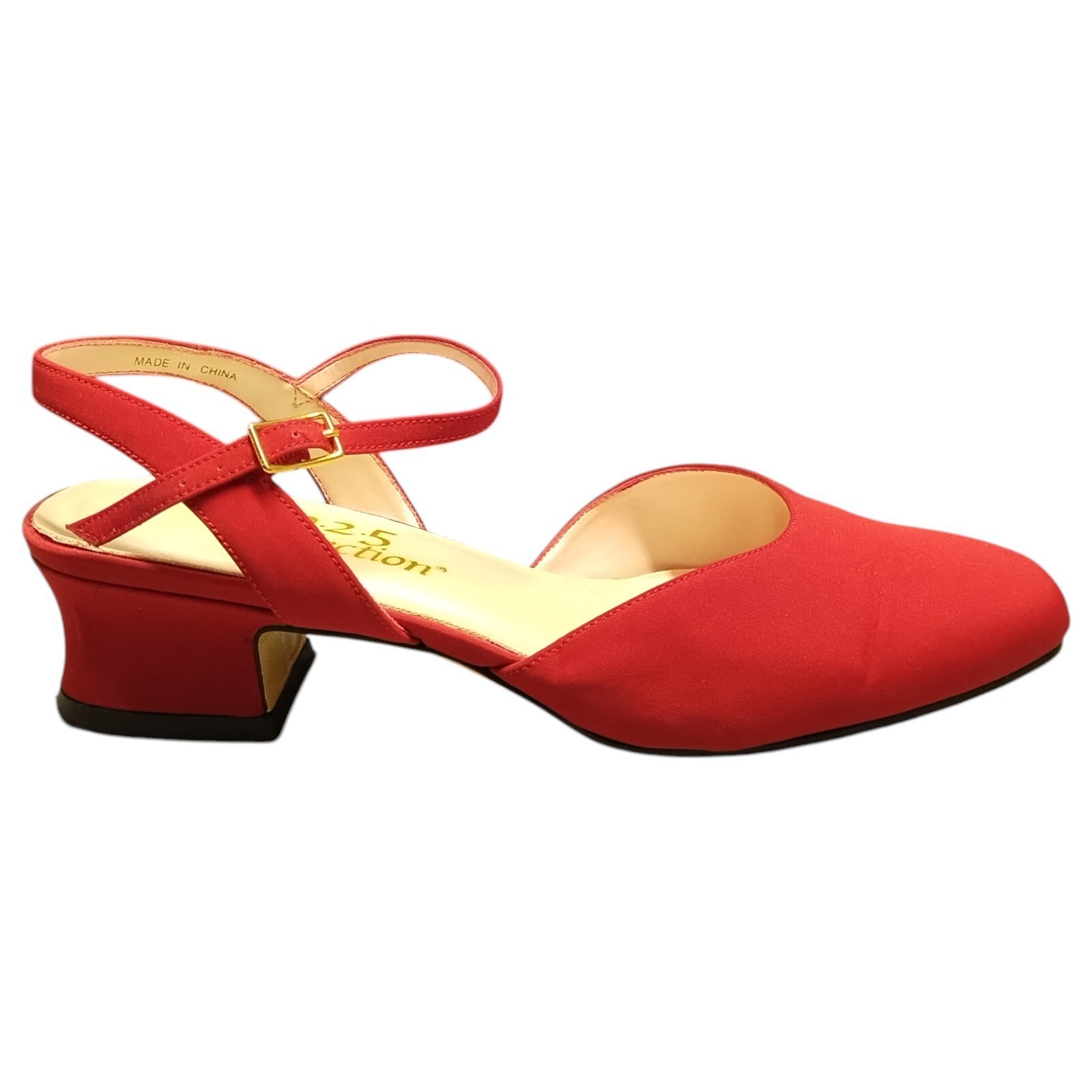 The 9.2.5 Collection Jennie Heels Womens 6M Red Buckle Strap Slip On 614... - £20.46 GBP