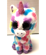 Ty Beanie Boos WISHFUL Unicorn Purple Glitter Eyes 6 Inch Plush - €5,06 EUR