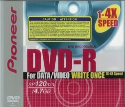 Pioneer DVD-R Recordable Dvd (DVS-R47BF) New - £5.31 GBP