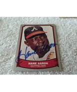 1988   HANK  AARON   ORIGINAL   AUTOGRAPH   SIGNED   BASEBALL  LEGENDS  ... - $500.00