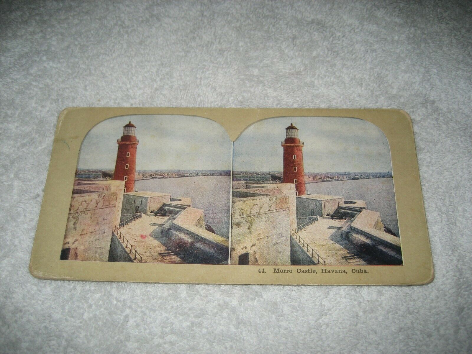 Primary image for Antique Stereoview card Morro Castle Havana Cuba Early 1900s