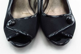Naturalizer Size 8.5 M Black Open Toe Pump Synthetic Women - £15.78 GBP