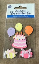 Sandylion Essentials Birthday Semi Dimensional Stickers New In Package - £2.77 GBP